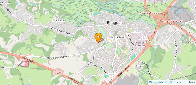 localisation de l'entreprise MONSIEUR JEAN-MICHEL LUSSON  BOUGUENAIS