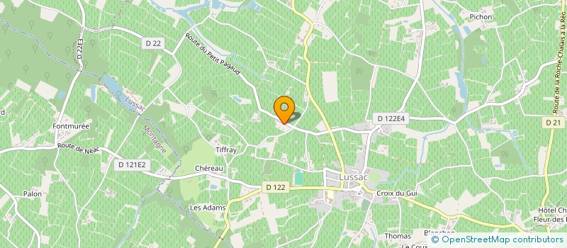 localisation de l'entreprise MONSIEUR JEAN-MICHEL MAMERT à LUSSAC
