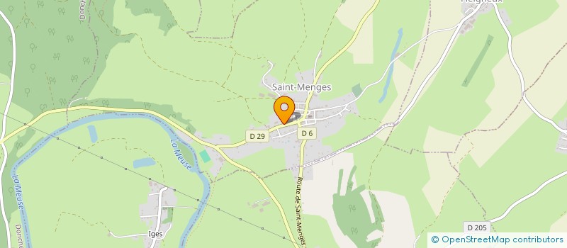 localisation de l'entreprise MONSIEUR JEAN MICHEL MANDERRIER  SAINT-MENGES