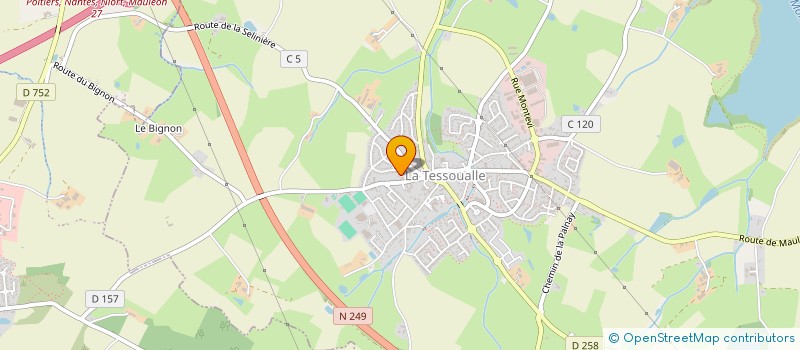 localisation de l'entreprise MONSIEUR JEAN-MICHEL MANIERE  LA TESSOUALLE