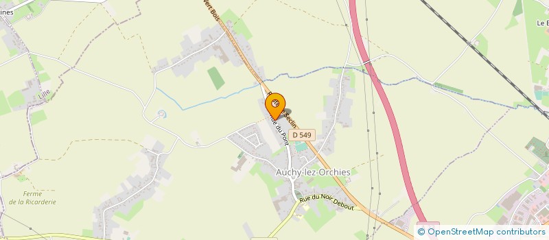 localisation de l'entreprise MONSIEUR JEAN-MICHEL MARTINAGE  AUCHY-LEZ-ORCHIES