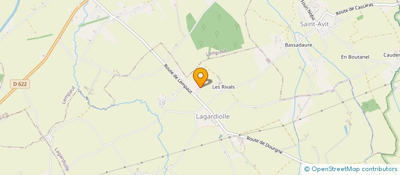 localisation de l'entreprise MONSIEUR JEAN MICHEL MARTINEZ  LAGARDIOLLE