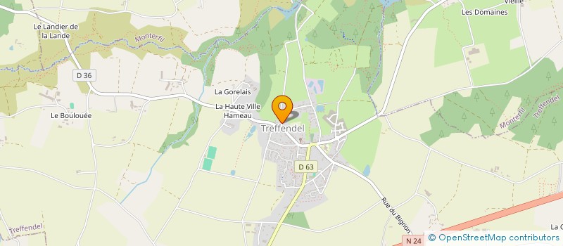 localisation de l'entreprise MONSIEUR JEAN-MICHEL MASSUE  TREFFENDEL