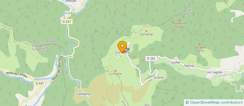 localisation de l'entreprise MONSIEUR JEAN-MICHEL MATHON  SAINT-ANDEOL-DE-FOURCHADES