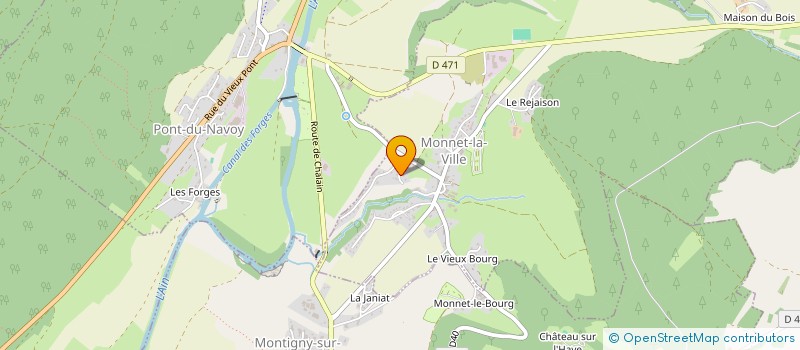 localisation de l'entreprise MONSIEUR JEAN-MICHEL MATHY  MONNET-LA-VILLE