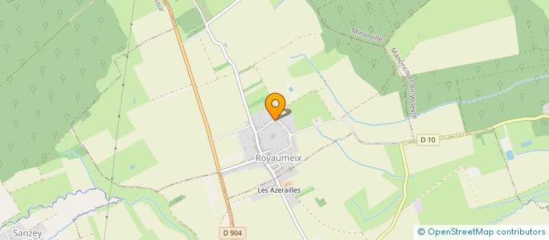 localisation de l'entreprise MONSIEUR JEAN-MICHEL MATTE  ROYAUMEIX