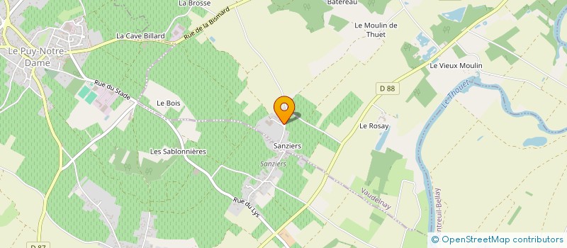 localisation de l'entreprise MONSIEUR JEAN-MICHEL MAUPOINT  VAUDELNAY