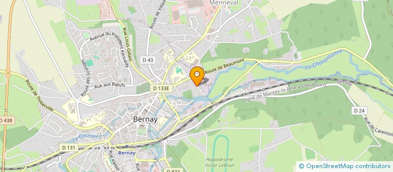 localisation de l'entreprise MONSIEUR JEAN-MICHEL MAUREILLE  BERNAY