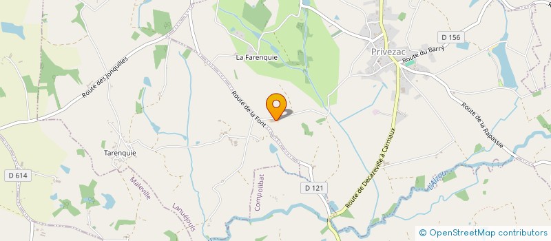 localisation de l'entreprise MONSIEUR JEAN-MICHEL MAZENQ  PRIVEZAC