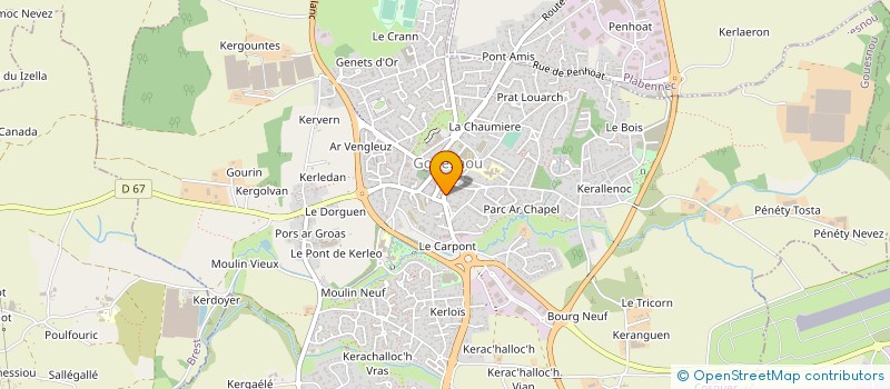 localisation de l'entreprise MONSIEUR JEAN MICHEL MEAR  GOUESNOU