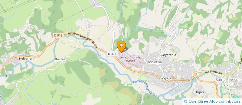 localisation de l'entreprise MONSIEUR JEAN MICHEL MEDEN  SAINT-PEE-SUR-NIVELLE