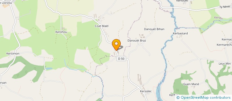 localisation de l'entreprise MONSIEUR JEAN-MICHEL MENER  MAEL-PESTIVIEN