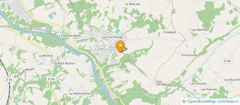localisation de l'entreprise MONSIEUR JEAN-MICHEL MERIGOT à LE MENOUX