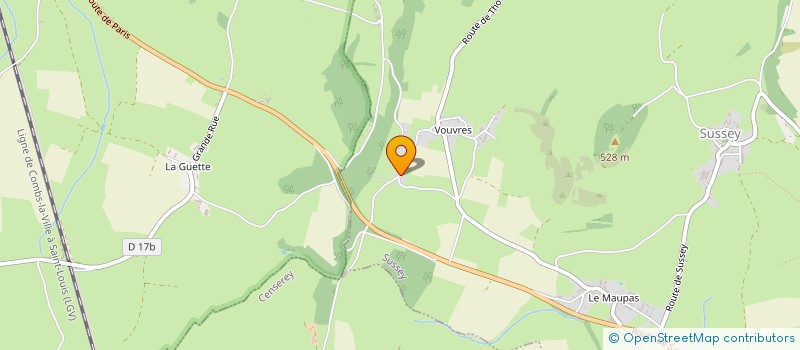 localisation de l'entreprise MONSIEUR JEAN-MICHEL MOINET  SUSSEY