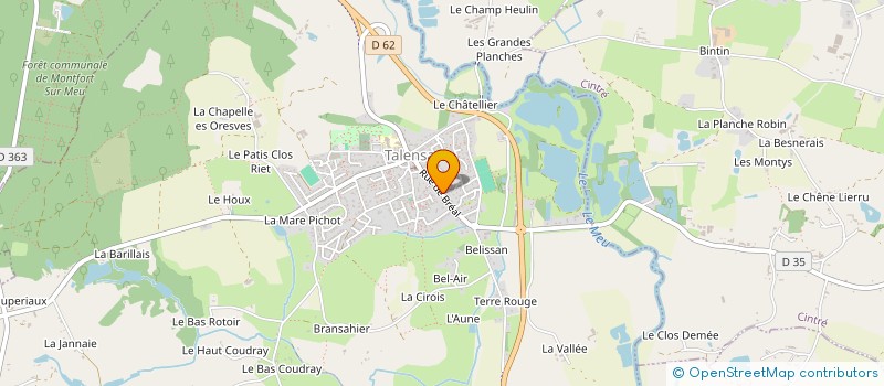 localisation de l'entreprise MONSIEUR JEAN-MICHEL MOITIE  TALENSAC