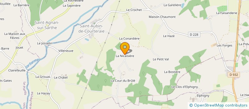 localisation de l'entreprise MONSIEUR JEAN-MICHEL MONNIER à SAINT-AUBIN-DE-COURTERAIE