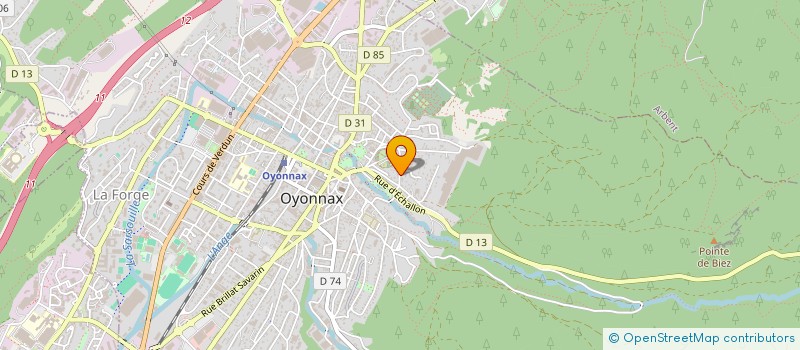 localisation de l'entreprise MONSIEUR JEAN-MICHEL MONNIER à OYONNAX