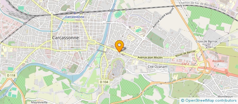 localisation de l'entreprise MONSIEUR JEAN-MICHEL MONTES  CARCASSONNE
