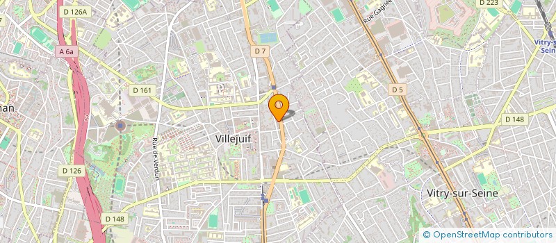 localisation de l'entreprise MONSIEUR JEAN-MICHEL MORLAT  VILLEJUIF