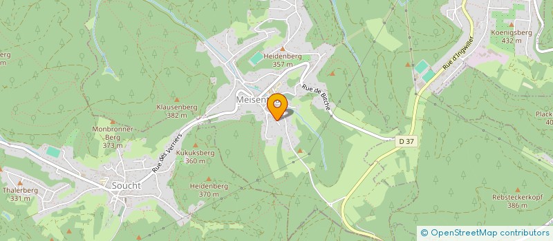 localisation de l'entreprise MONSIEUR JEAN MICHEL MULLER  MEISENTHAL