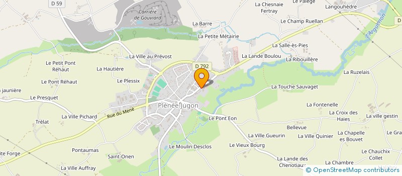 localisation de l'entreprise MONSIEUR JEAN-MICHEL NARBONNE  PLENEE-JUGON