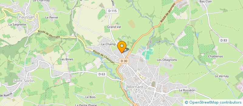 localisation de l'entreprise MONSIEUR JEAN MICHEL NAREJOS  MORNANT