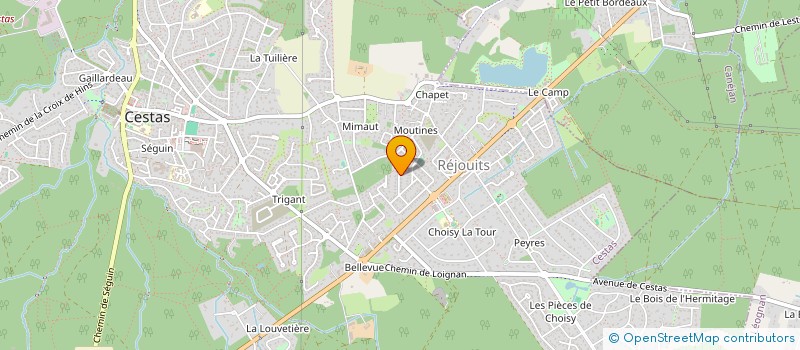 localisation de l'entreprise MONSIEUR JEAN MICHEL NOAILLET  CESTAS