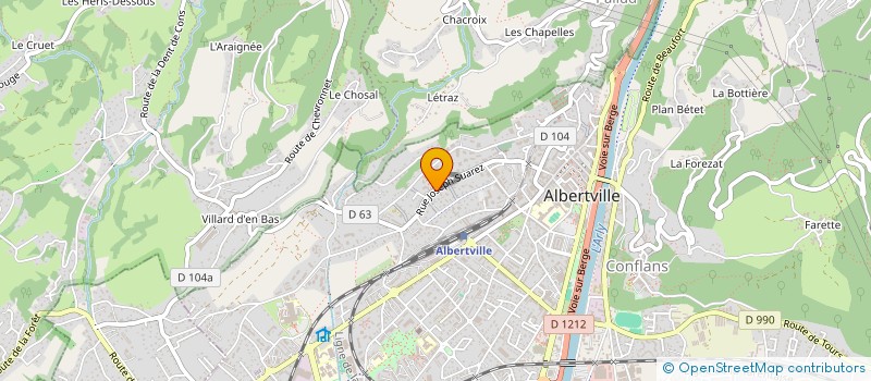 localisation de l'entreprise MONSIEUR JEAN-MICHEL NOYER à ALBERTVILLE