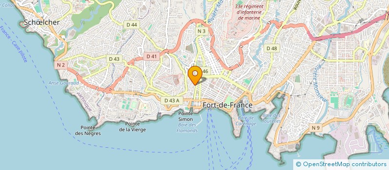 localisation de l'entreprise MONSIEUR JEAN-MICHEL NUMA  FORT-DE-FRANCE