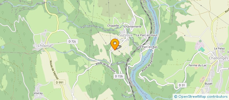 localisation de l'entreprise MONSIEUR JEAN-MICHEL PACAUD  SURJOUX-LHOPITAL