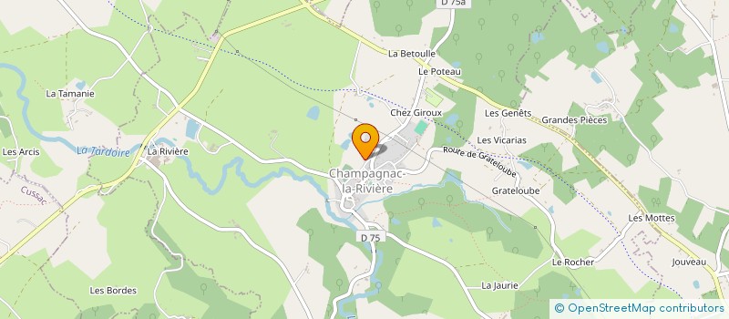 localisation de l'entreprise MONSIEUR JEAN MICHEL PAGEOT à CHAMPAGNAC-LA-RIVIERE