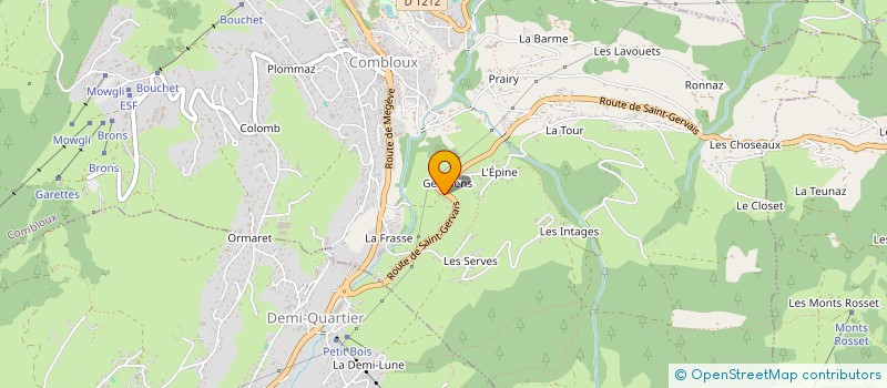 localisation de l'entreprise MONSIEUR JEAN-MICHEL PAGET  COMBLOUX