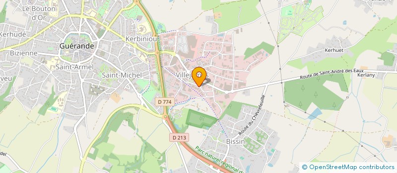 localisation de l'entreprise MONSIEUR JEAN-MICHEL PARINGAUX  GUERANDE