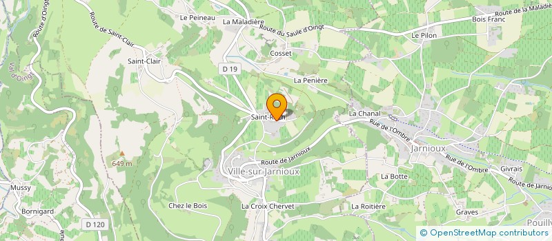 localisation de l'entreprise MONSIEUR JEAN-MICHEL PAYS  VILLE-SUR-JARNIOUX