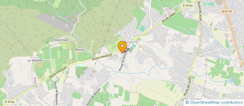 localisation de l'entreprise MONSIEUR JEAN-MICHEL PELISSIER  BAGARD