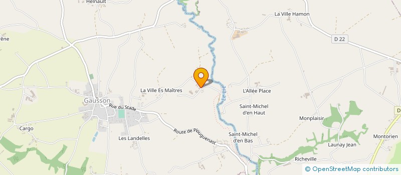 localisation de l'entreprise MONSIEUR JEAN MICHEL PELLAN  GAUSSON