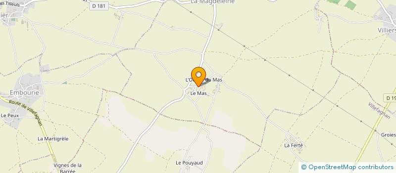 localisation de l'entreprise MONSIEUR JEAN-MICHEL PEROT à LA MAGDELEINE