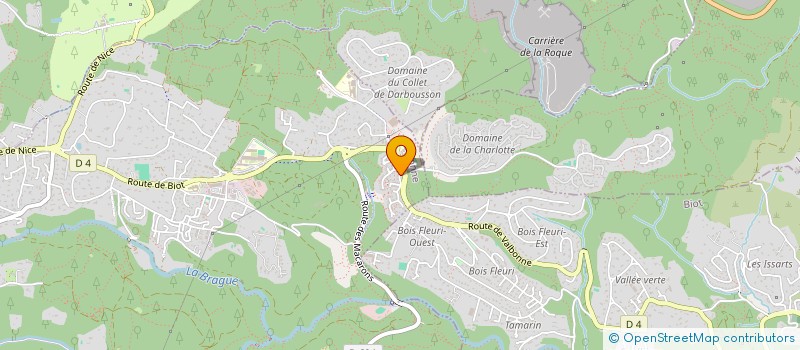 localisation de l'entreprise MONSIEUR JEAN-MICHEL PETEGNIEF  VALBONNE