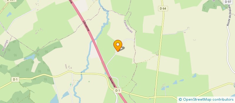 localisation de l'entreprise MONSIEUR JEAN-MICHEL PETITJEAN  FAVERDINES