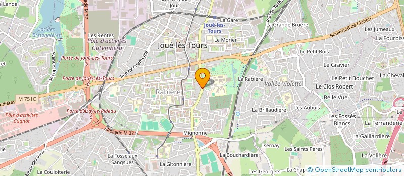 localisation de l'entreprise MONSIEUR JEAN-MICHEL PETREAULT  JOUE-LES-TOURS