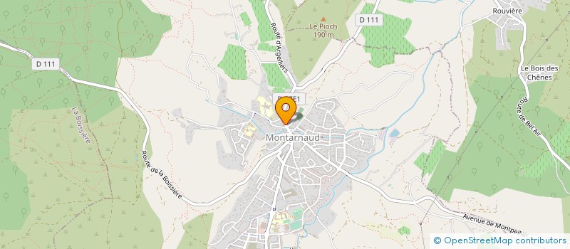 localisation de l'entreprise MONSIEUR JEAN-MICHEL PEZIERES  MONTARNAUD