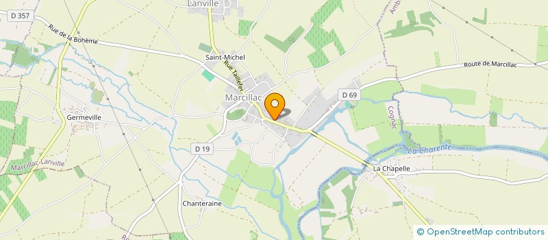 localisation de l'entreprise MONSIEUR JEAN MICHEL PIGNON  MARCILLAC-LANVILLE