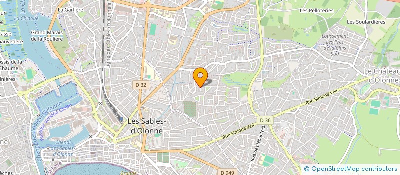 localisation de l'entreprise MONSIEUR JEAN-MICHEL PLISSONNEAU  LES SABLES D'OLONNE