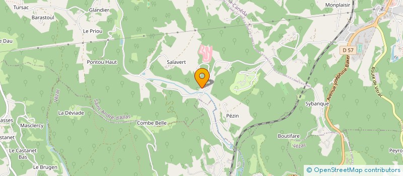 localisation de l'entreprise MONSIEUR JEAN-MICHEL POULANGE  SAINT-ANDRE-D'ALLAS