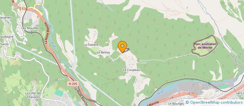 localisation de l'entreprise MONSIEUR JEAN-MICHEL POUPART  LES HOUCHES