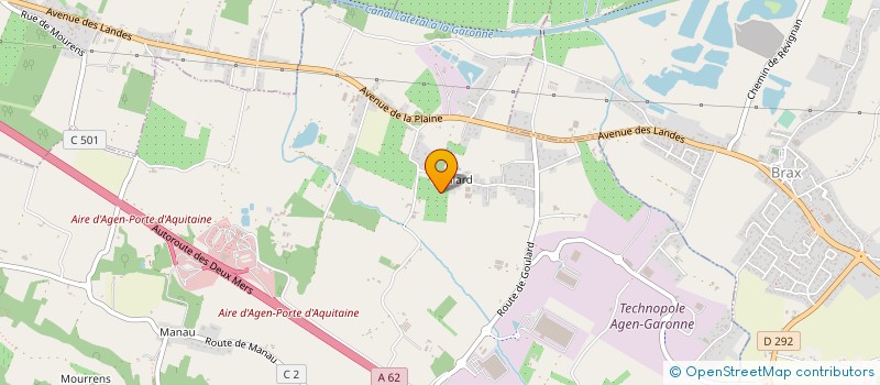 localisation de l'entreprise MONSIEUR JEAN-MICHEL POUYLEAU  SAINTE-COLOMBE-EN-BRUILHOIS