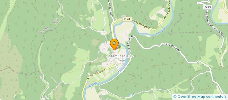 localisation de l'entreprise MONSIEUR JEAN-MICHEL PRADINES  MARCILHAC-SUR-CELE