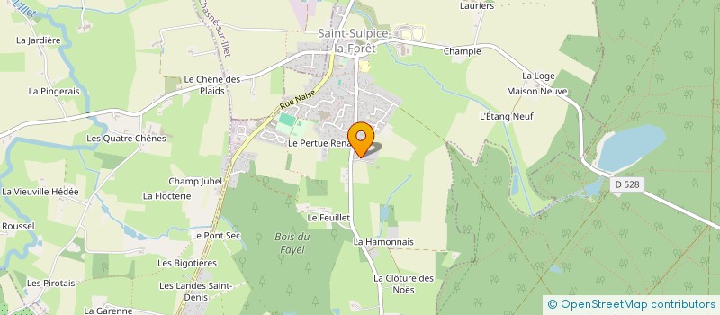 localisation de l'entreprise MONSIEUR JEAN MICHEL PRIOUL  SAINT-SULPICE-LA-FORET