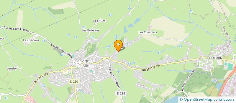 localisation de l'entreprise MONSIEUR JEAN-MICHEL PROST  SANVIGNES-LES-MINES