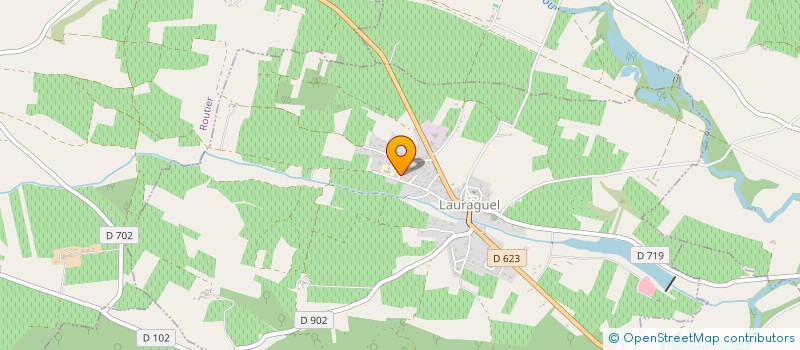 localisation de l'entreprise MONSIEUR JEAN-MICHEL RACAGEL  LAURAGUEL